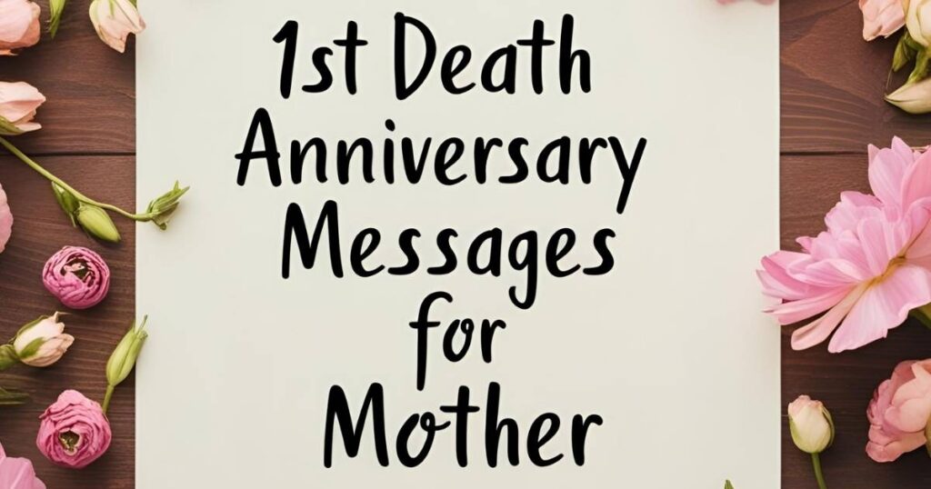 1st Death Anniversary Messages for Mother
