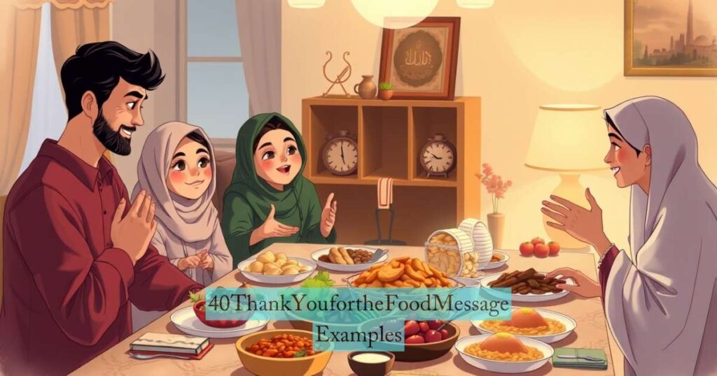 40 Thank You for the Food Message Examples
