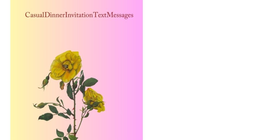 Casual Dinner Invitation Text Messages