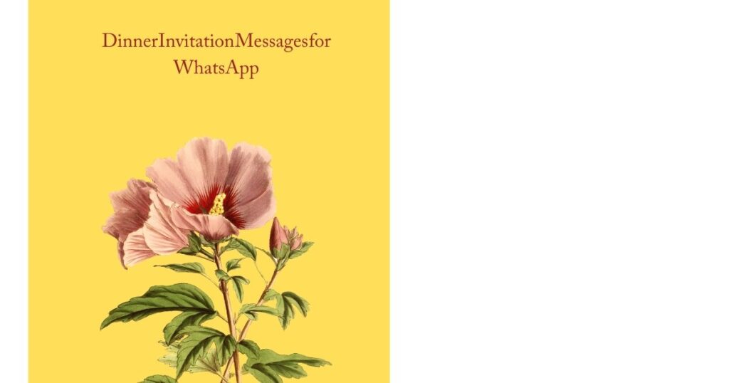 Dinner Invitation Messages for WhatsApp