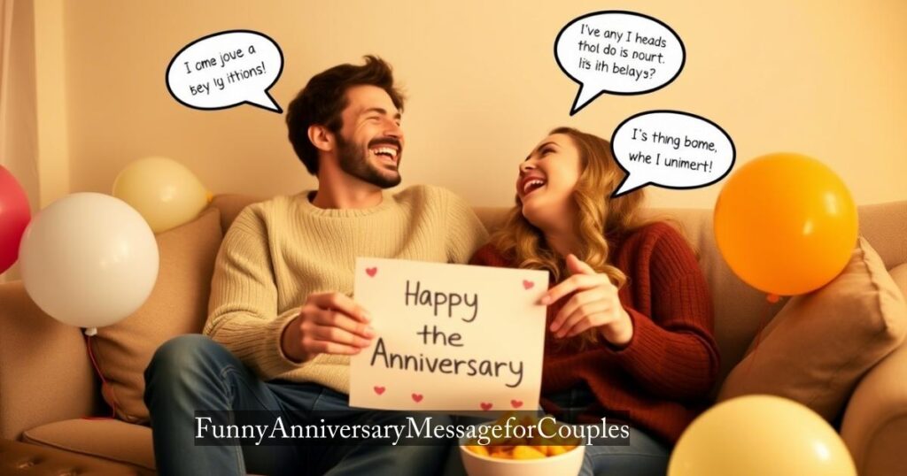 Funny Anniversary Message for Couples