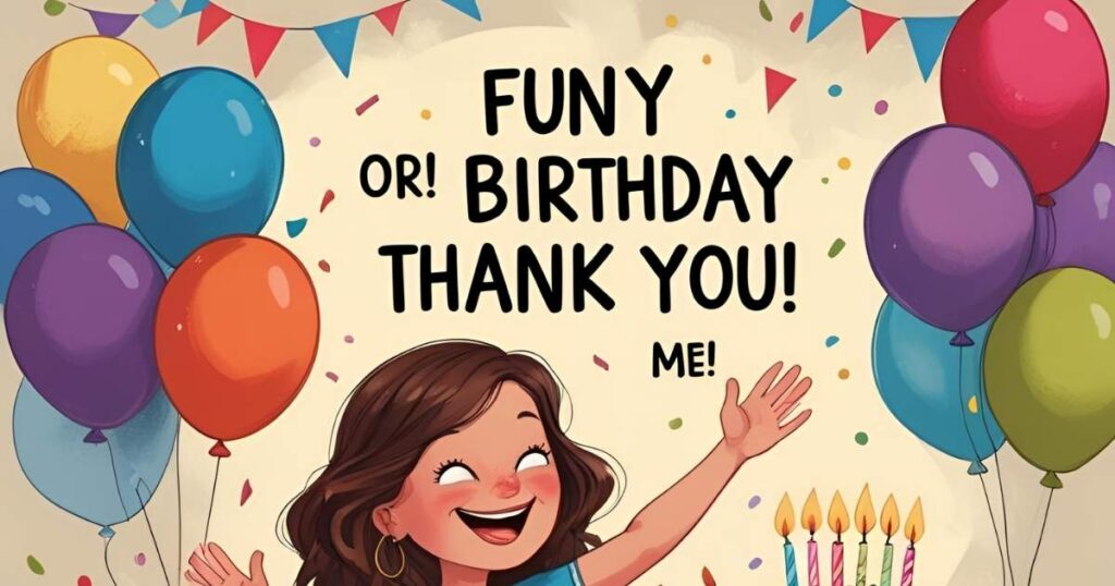 Funny Birthday Thank You Response