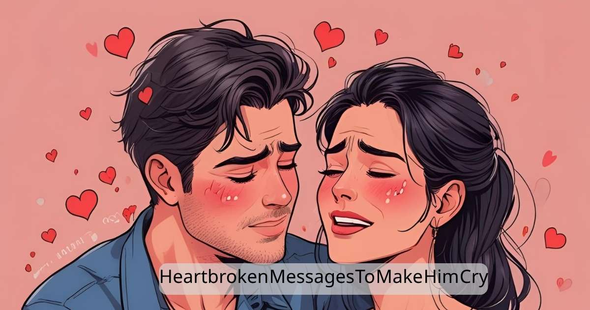 Heartbroken Messages To Make Him Cry