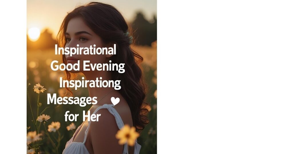 Inspirational Good Evening Messages for Her