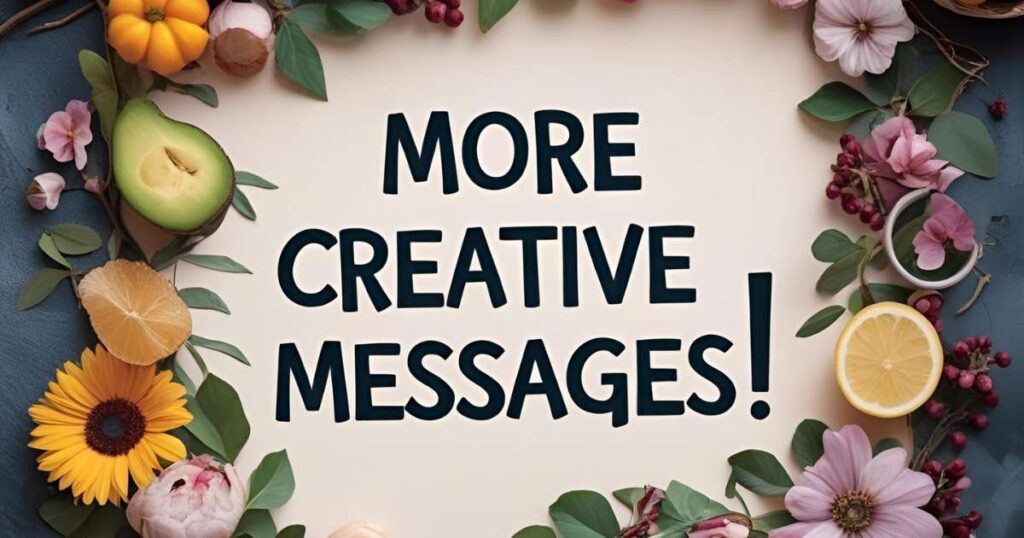 More Creative Messages