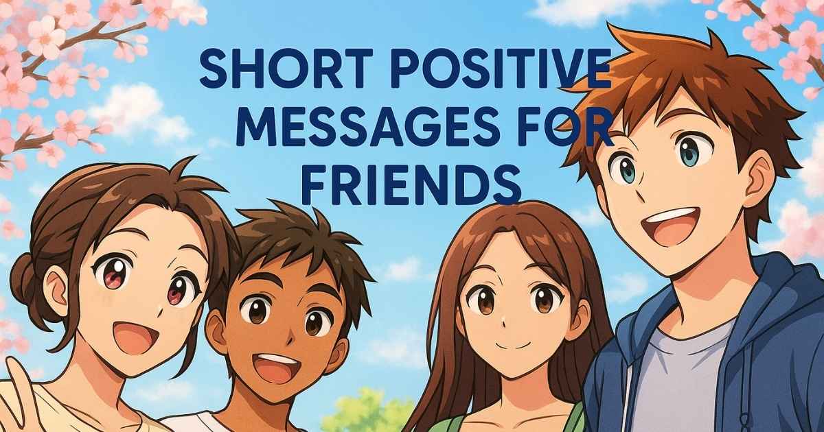 Short Positive Messages for Friends