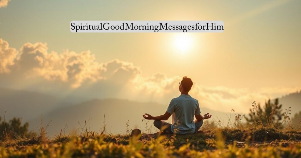 Spiritual Good Morning Messages for Him
