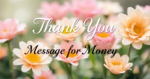 Thank You Messages for Money