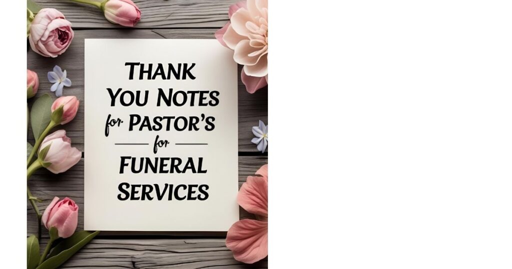 Thank You Notes for Pastor’s Funeral Services