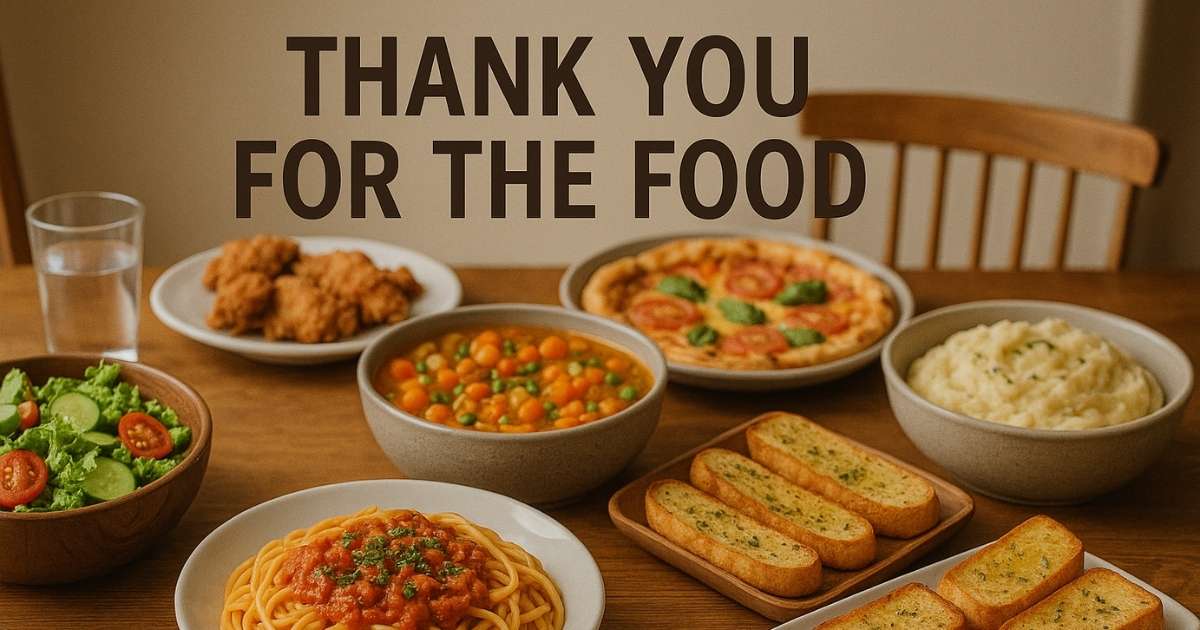 Thank You for the Food
