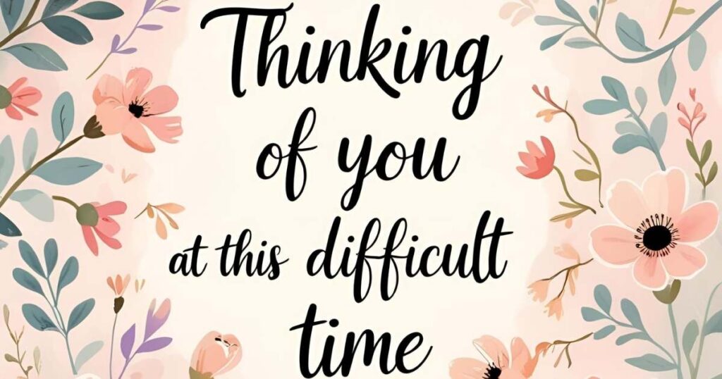 Thinking of You at This Difficult Time Messages