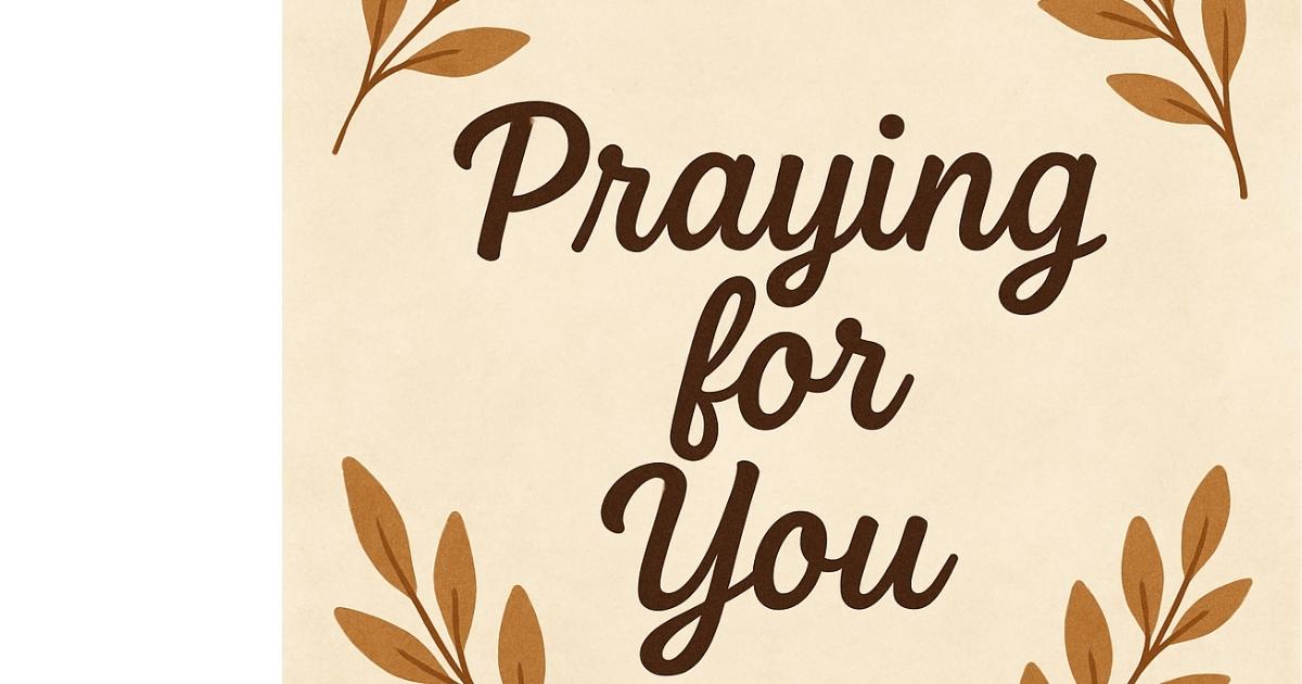 praying for you messages