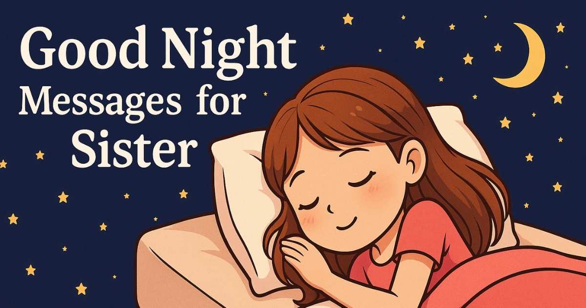Good Night Messages for Sister
