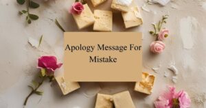 Apology Message For Mistake