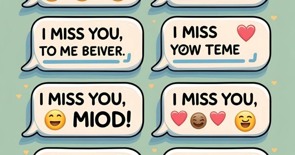 Funny “I Miss You” Text Messages For Him