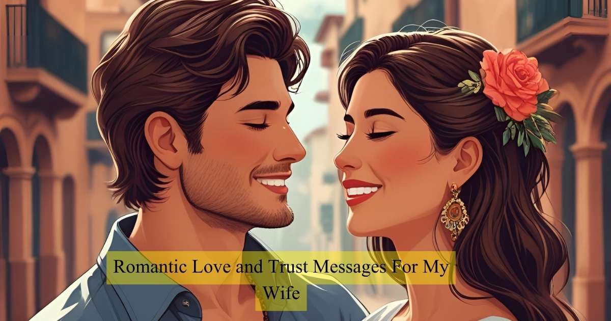 Romantic Love and Trust Messages For My Wife