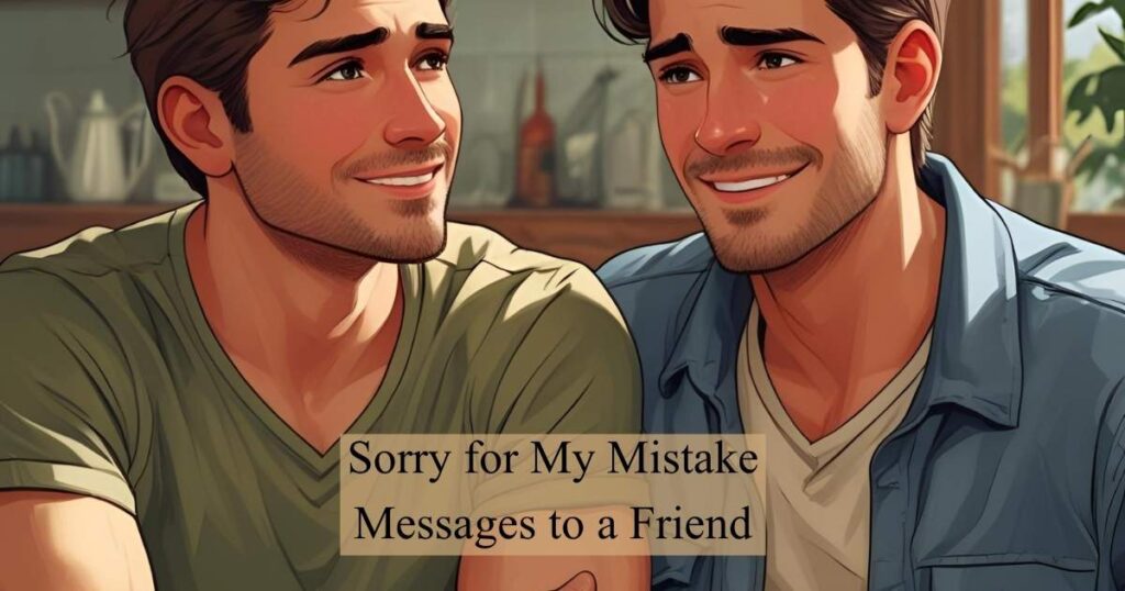 Sorry for My Mistake Messages to a Friend