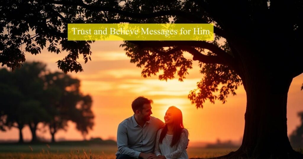 Trust and Believe Messages for Him