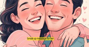 break up message for her