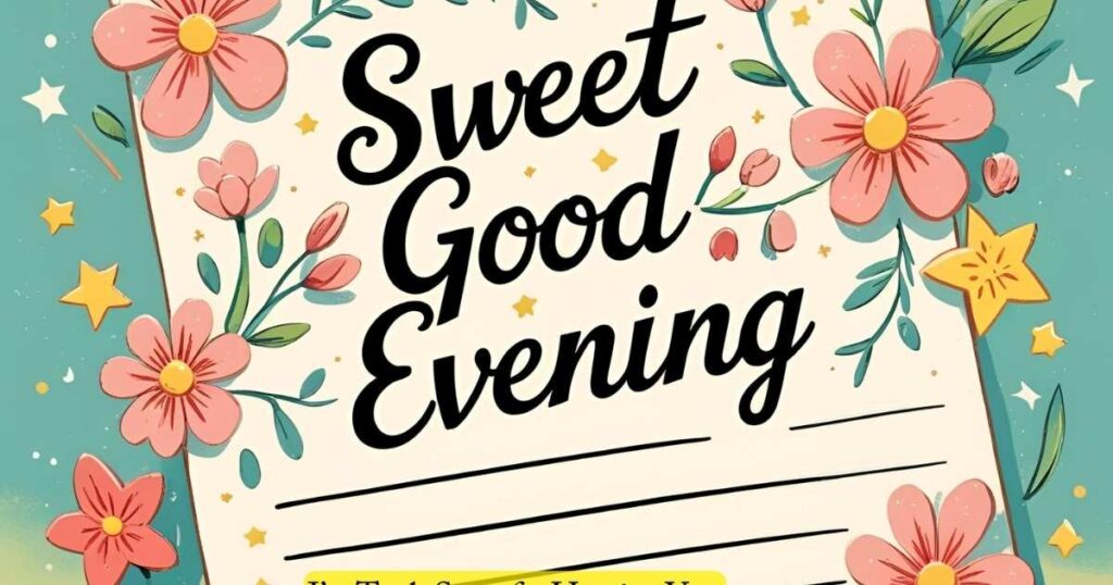 long Sweet Good Evening Message to Make Her Smile:
