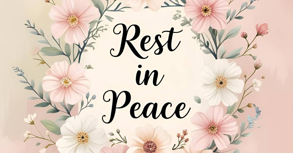 rest in peace condolence message