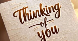 thinking about you message